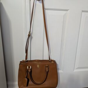 Tory Burch Tan Leather Crossbody Bag
